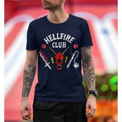 Мъжка тениска Stranger Things S4 - Hellfire Club